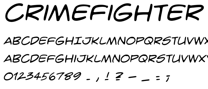 CrimeFighter BB font
